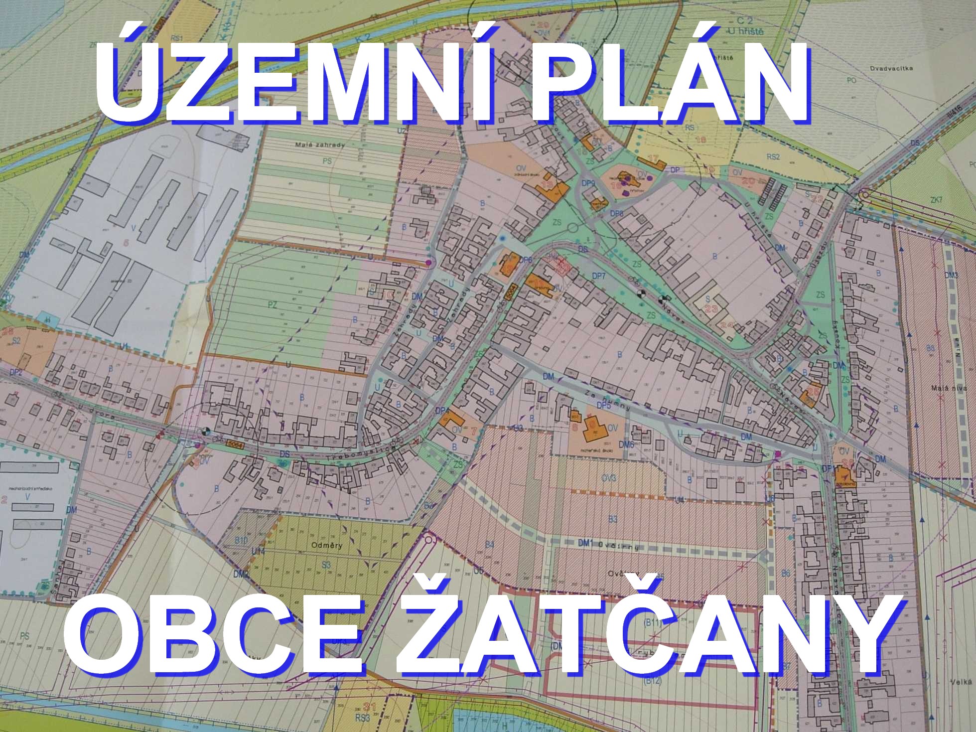 Žatčany köyünün mekansal planı